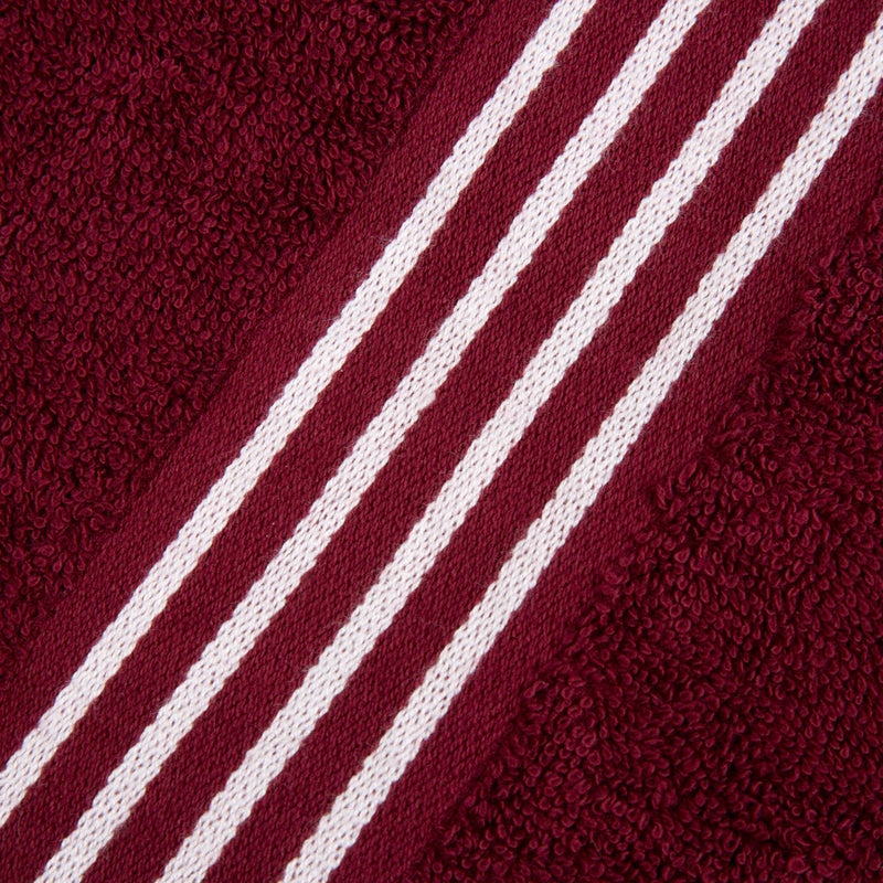 Lavish Home 8PC Bathroom Towels Set - 575GSM 100% Cotton Bathroom Essentials with 2 Bath Towels, 2 Hand Cloths, 2 Wash Cloths, and 2 Fingertip Fabric for Shower, Gym, Dorm and Spa (Burgundy) - Image 5